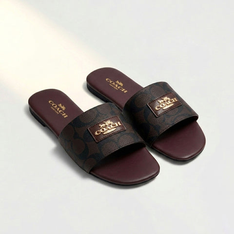 Coach Carriage Slide - Brown