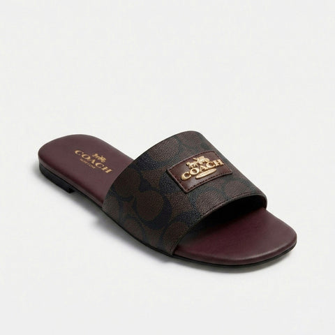 Coach Carriage Slide - Brown