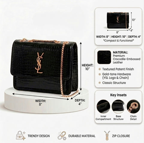 Lilly Crossbody Bag - Black