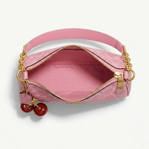 Coach Cross Body + Slides + Cherry Keychain - Pink