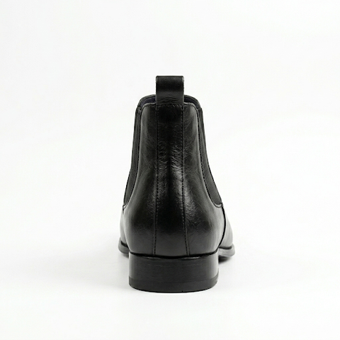 Italian Leather Chelsea Boot - Black