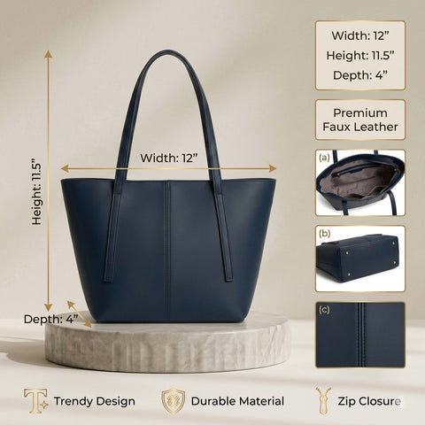 Flow Tote - Navy Blue