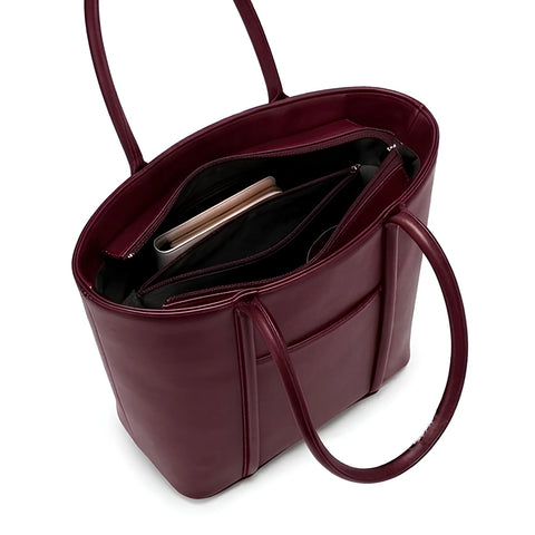 Julie Ribbon Maroon Tote Bag for Women
