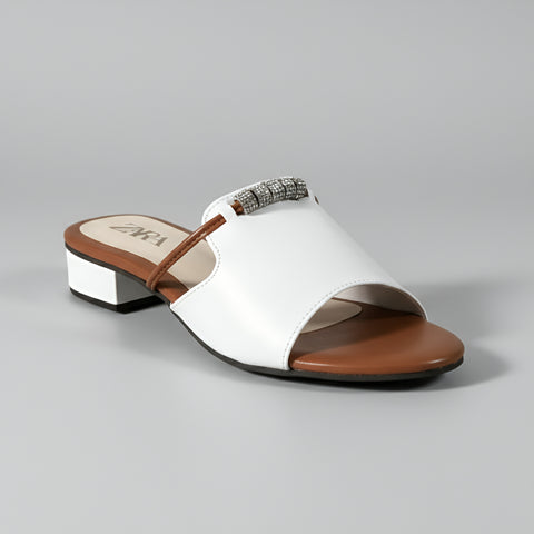 Nina Sandal - White