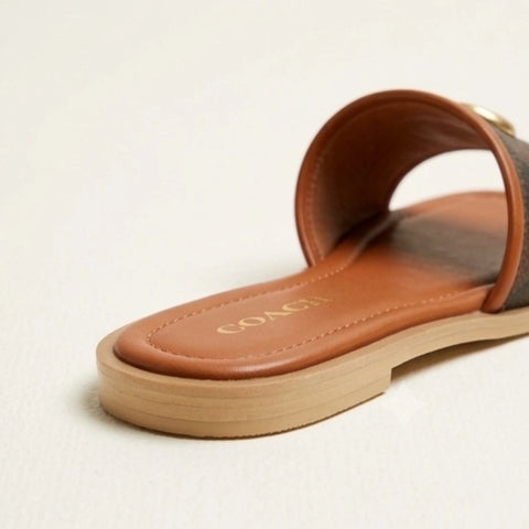 Coach Carriage Slide - Brown