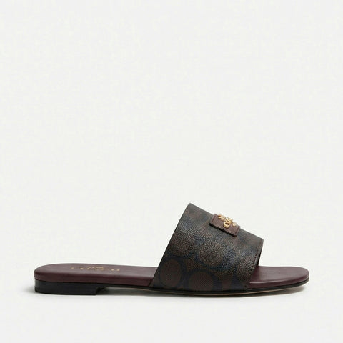 Coach Carriage Slide - Brown