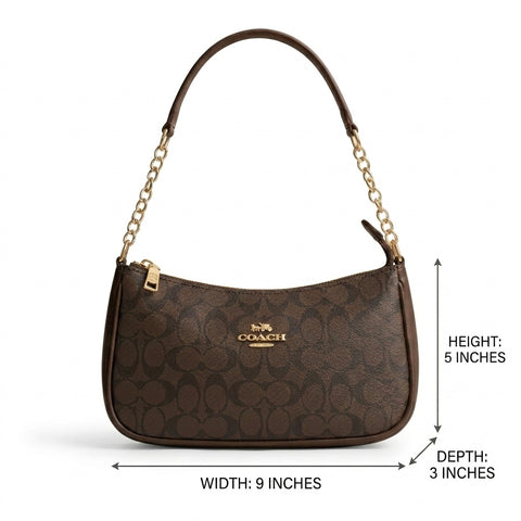 Coach Monogram Crossbody - Brown