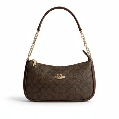 Coach Monogram Crossbody - Brown