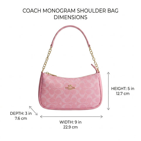 Coach Monogram Crossbody - Pink