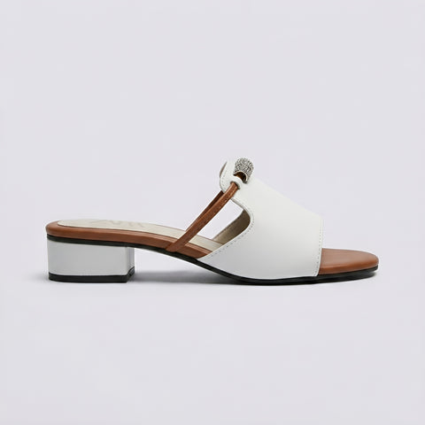 Nina Sandal - White