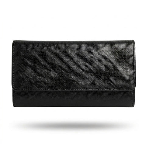 Mega Leather Wallet - Black