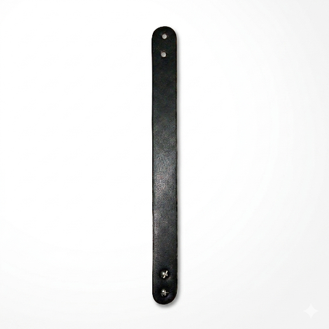 Leather Wristband Unisex - Black