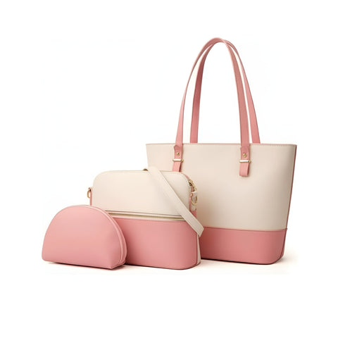 Grace 3 Pcs - White / Pink