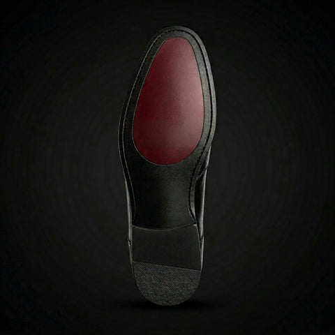 Italian Leather Penny Loafer - Black