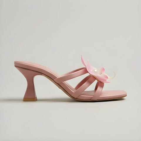 Rosa Bloom Heels - Pink