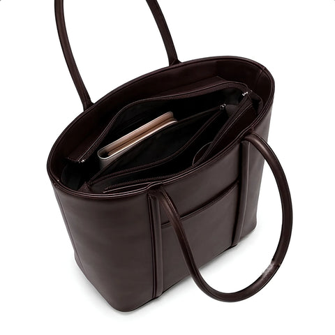 Julie Ribbon Coffee Tote Bag with Printed Scarf Bow