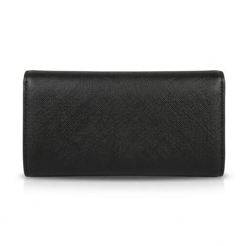 Mega Leather Wallet - Black