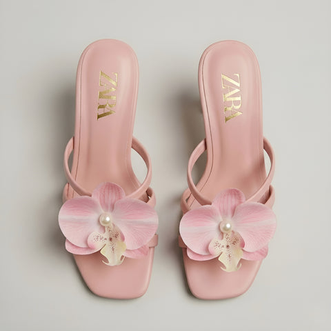 Rosa Bloom Heels - Pink