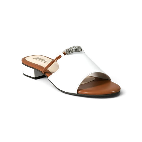 Nina Sandal - White
